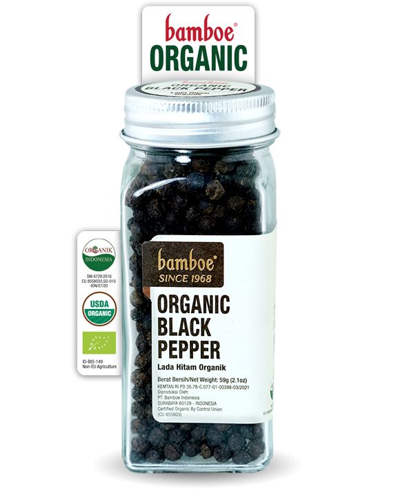 Jual bumbu masak instan Bamboe Organic Black Pepper terbaik